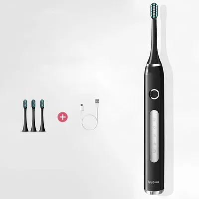 Adult Multi speed Automatic Sonic Rechargeable Couples Suit Soft Toothbrush Black - Shop at LoveMi
