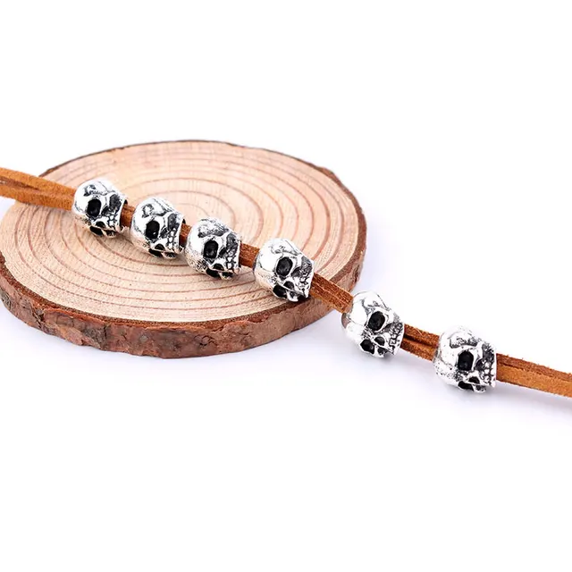 European And American Hot selling Skull Hair Accessories Velvet Rope DIY Accessories Hair Bundle 6Style - Shop at LoveMi