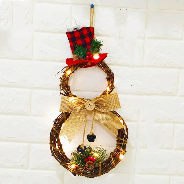 Christmas Gift LED Decorative Garland Round - Shop at LoveMi