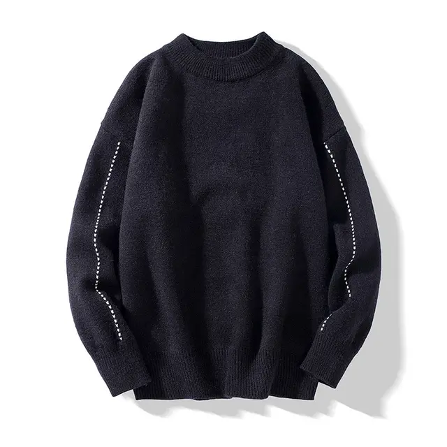 Thicken Plus Velvet Bottoming Shirt Winter Warm Clothing Youth Trend Black Plus Velvet - Shop at LoveMi