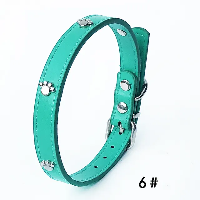 Pack Of 10 1.5 Leather Collars Dog Collars PU Collars Green - Shop at LoveMi