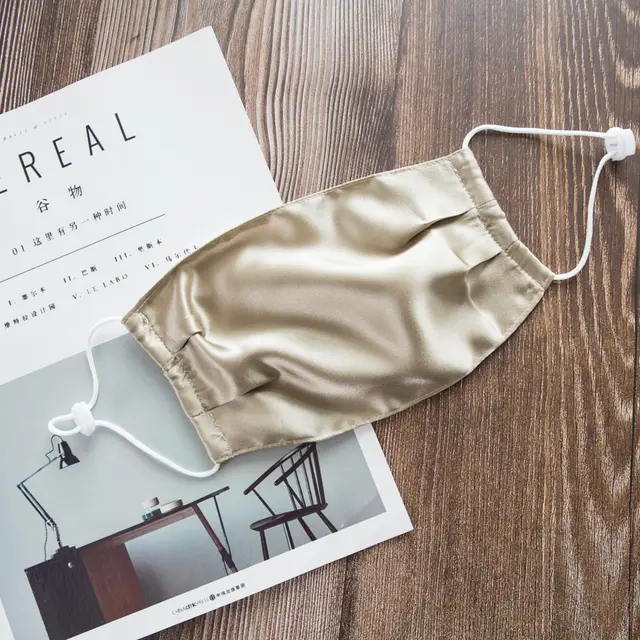 Double Layer Silk Mask 100 Sunscreen Breathableadjustable UV Protection Light Brown - Shop at LoveMi