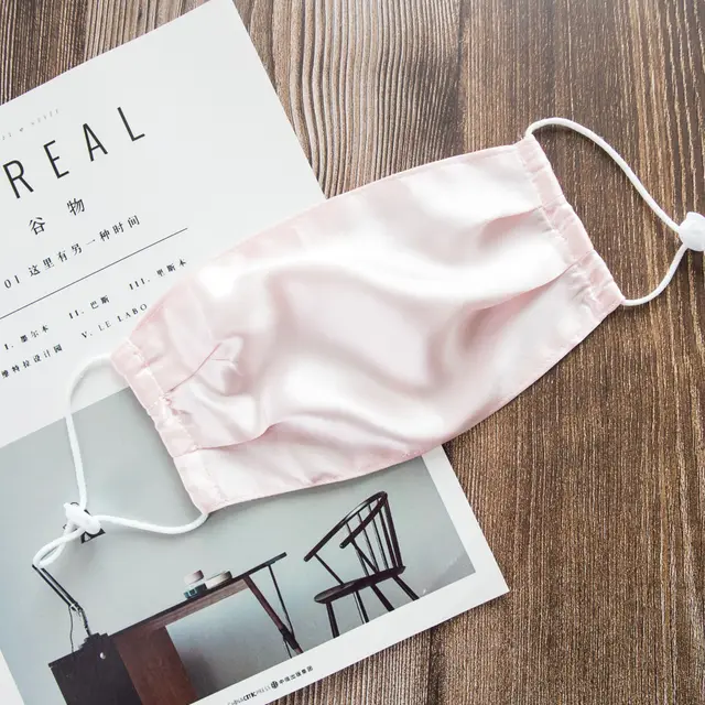 Double Layer Silk Mask 100 Sunscreen Breathableadjustable UV Protection Pink - Shop at LoveMi