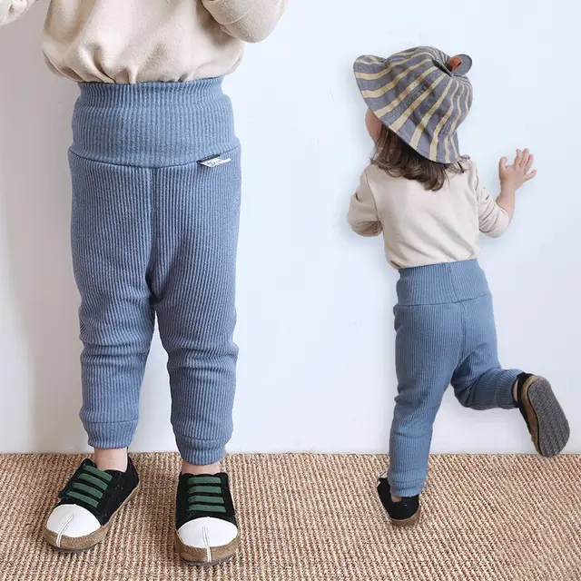 Leggings Boys And Girls Plus Velvet Thick Korean Pants Denim Blue - Shop at LoveMi