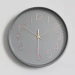 Wall Clock Simple Living Room Quartz Silent - Grey