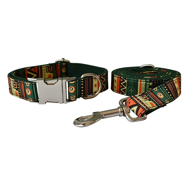 Green Bottom Bohemian Alloy Accessories Bowknot Collar Pet Leash Dog Leash Set - Shop at LoveMi