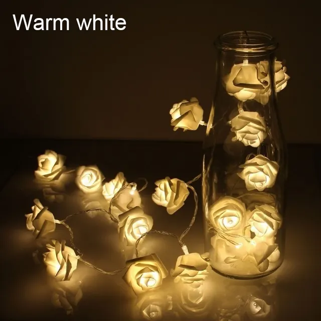 Lights Battery Powered Romantic Floral Lamp Wedding Valentines Day Warm White - Shop at LoveMi