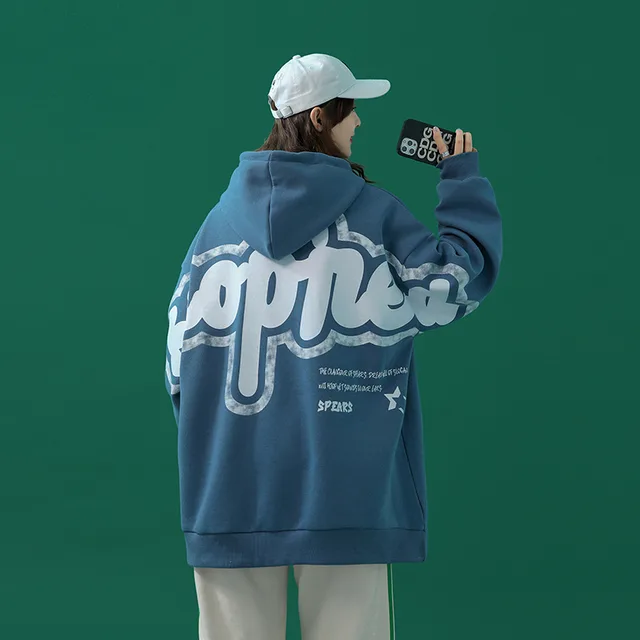 American Style Fried Street Sweater Women Spring And Autumn Thin Loose Korean Style Sweet Cool Jacket Blue - Shop at LoveMi
