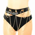 Black With Gold Chain