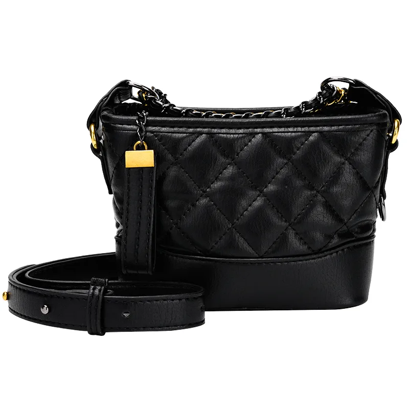 Fashion All match Single Shoulder Messenger Bag Black - Shop at LoveMi