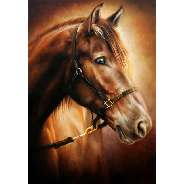 Full Embroidery Square Round Horse Cross Stitch - Shop at LoveMi