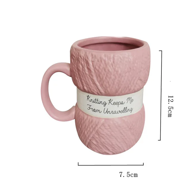 Three dimensional Relief Creative Underglaze Water Cup Pink - Shop at LoveMi