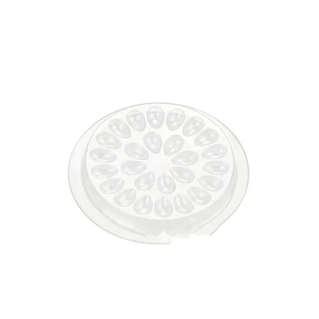 Eyelash Extension Glue Holder, Disposable Plastic Palette Transparent Color - Shop at LoveMi