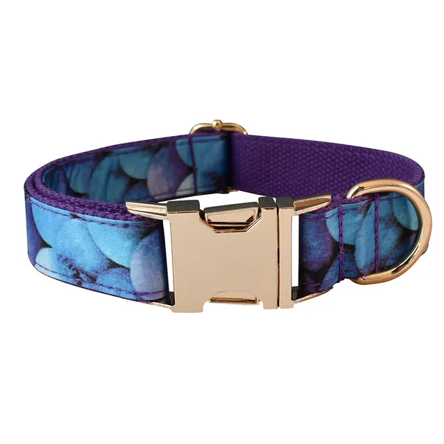 Purple Bottom Mermaid For Pet Collar Bowknot Dog Collar Metal Buckle Dog Pen - Shop at LoveMi