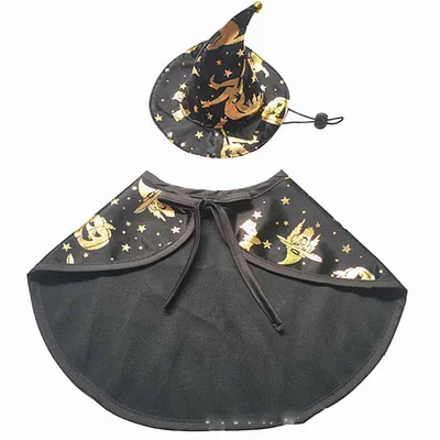 Pet Halloween Printed Wizard Cloak Set Suit - Shop at LoveMi