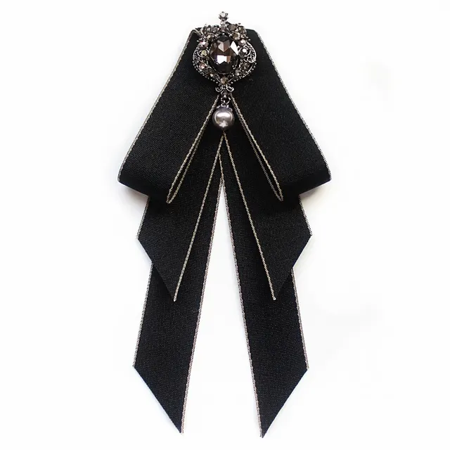 Collar Flower Campus Style White Shirt Bow Tie Stewardess Business Wear Bow Tie Black - Shop at LoveMi