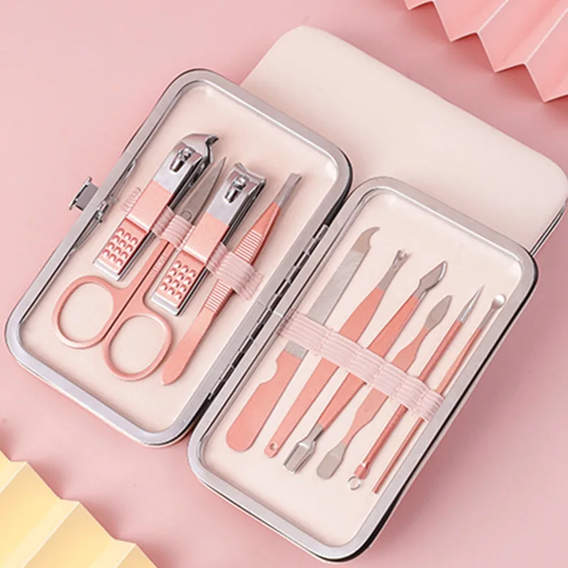 Upgraded 7 piece Stainless Steel Nail Clipper Set 10Piece Rose Gold Set - Shop at LoveMi