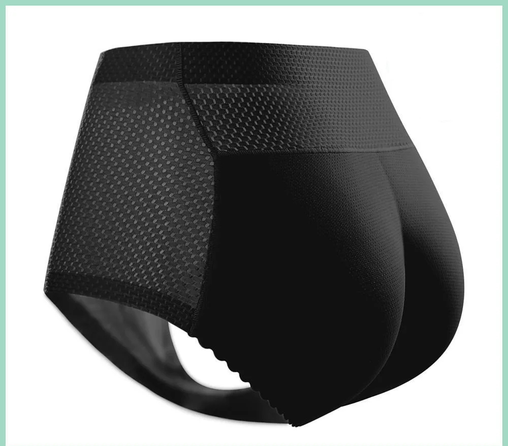 Small Belly Corset Body Fake Butt Safety Pants Midwaist Mesh Black - Shop at LoveMi