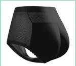 Small Belly Corset Body Fake Butt Safety Pants - Midwaist Mesh Black