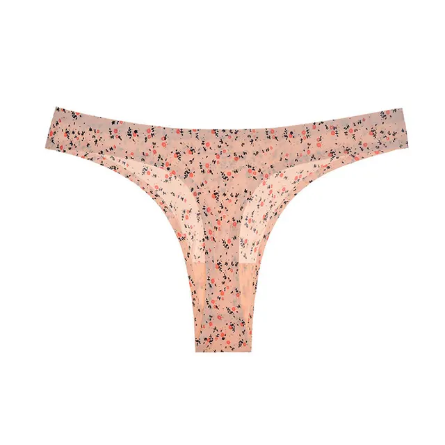 Ice Silk Seamless One piece Women's Underwear, Low Waist, Sex Appeal Floral - Shop at LoveMi