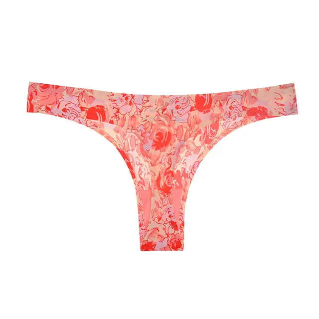 Ice Silk Seamless One piece Women's Underwear, Low Waist, Sex Appeal Safflower - Shop at LoveMi