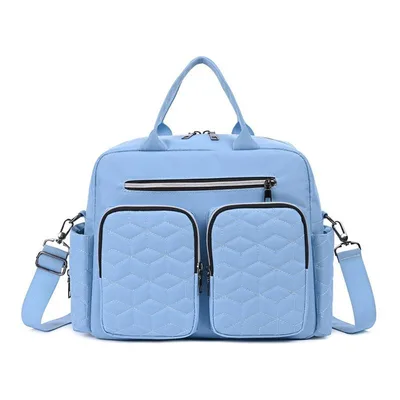 Multifunctional Large Capacity Messenger Shoulder Ladies Hand Bag Blue - Shop at LoveMi