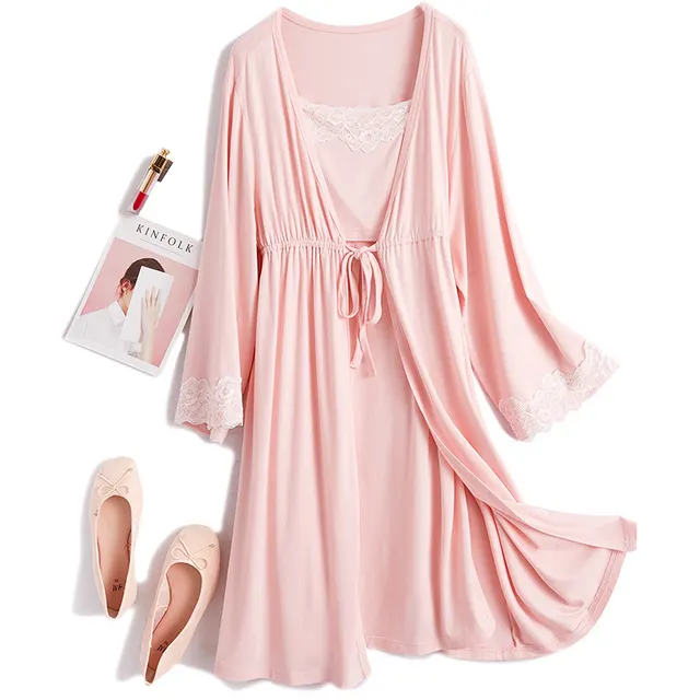 Summer Pajamas Maternity Wear Pajamas Confinement Clothes Pink - Shop at LoveMi