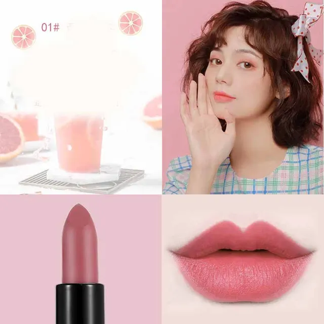 Caramel Red Brown Matte Velvet Matte Lipstick 1 Style - Shop at LoveMi