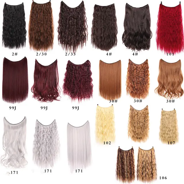 Chemical Fiber Fishing Line Hair Curtain Wig Piece 4Style - Shop at LoveMi