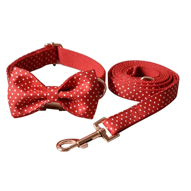 Red Dot Dog Leash Supply Pet Supplies Collar Dog Collar Set B - Shop at LoveMi