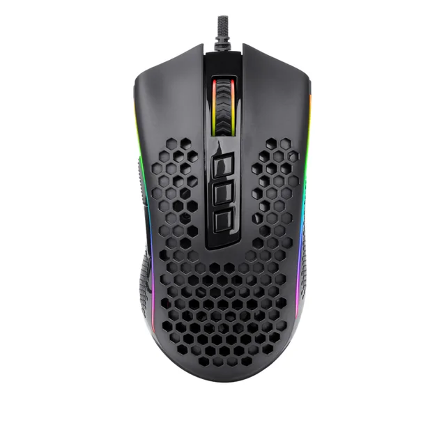Redragon Storm USB Gaming Mouse Wired RGB Backlight Black - Shop at LoveMi