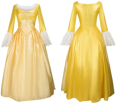 Children's Victorian Palace Dress Stage Performance Costume Yellow - Shop at LoveMi