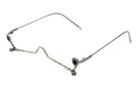 Silver Frame Green Diamond