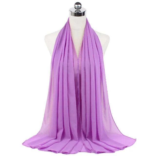 Monochrome Pearl Chiffon Hijab Scarf Bubble D - Shop at LoveMi