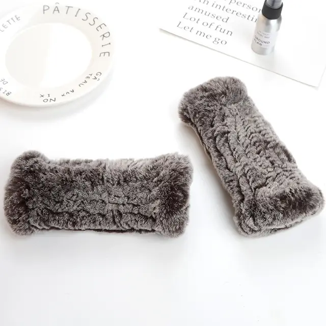 Winter Wristband Mid length Gloves Frosty Coffee - Shop at LoveMi