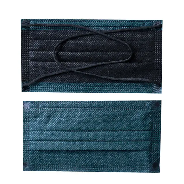 Cross Buller Muslim Head mounted Three layer Protective Disposable Mask Navy Blue - Shop at LoveMi