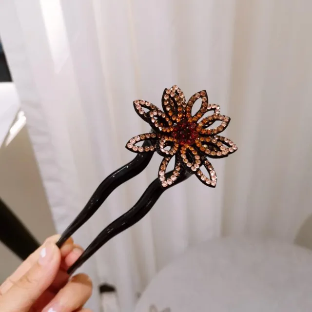 Classical Plate Hair Accessories U shaped Hairpin Ancient Style Adult All match Hairpin Champagne - Shop at LoveMi