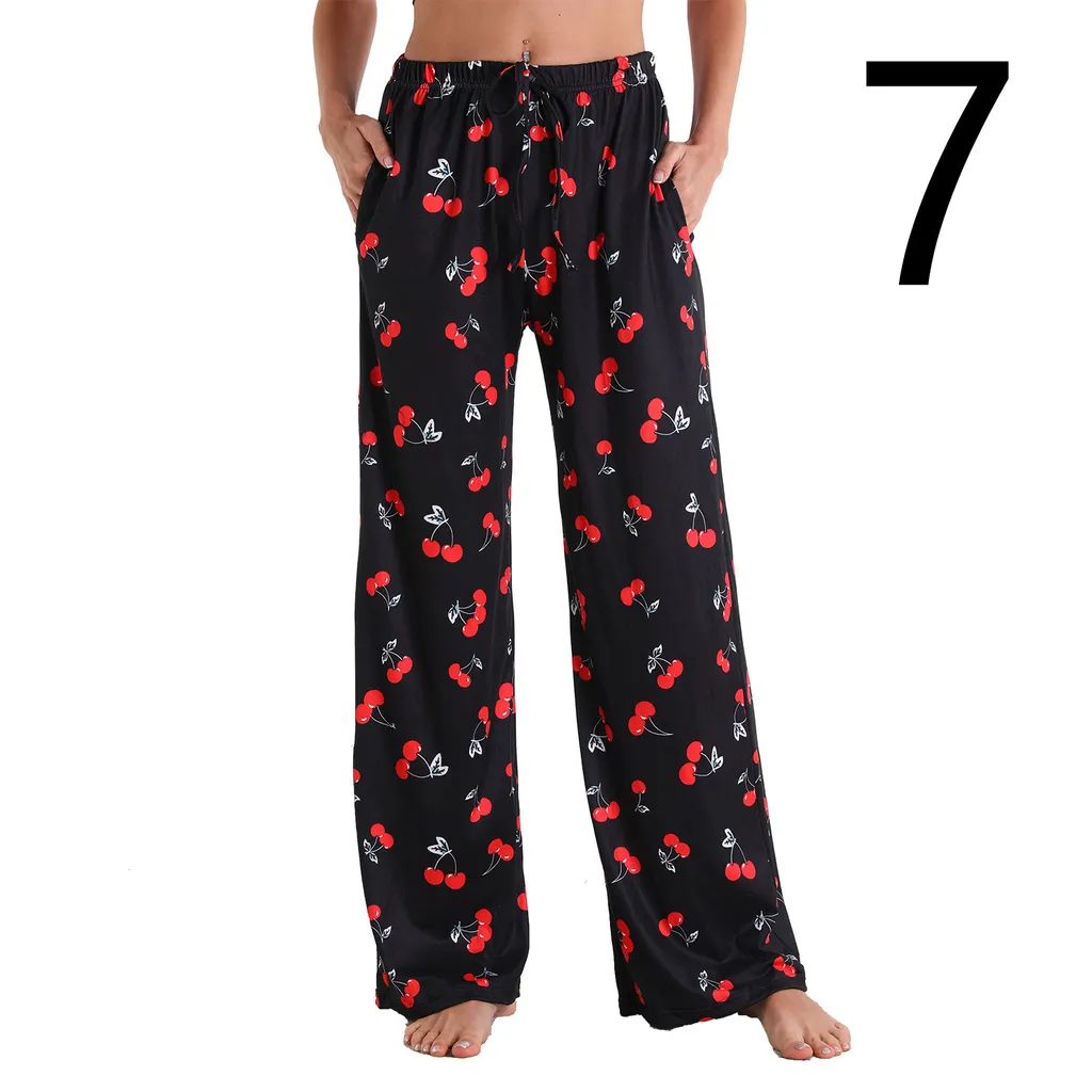 Home Leisure Sports Pocket Women's Rubber Band Pants - 7 Style