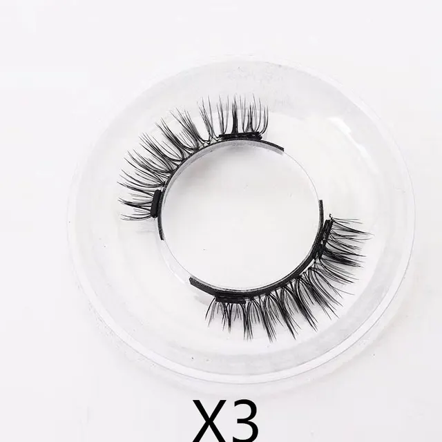 Reusable Magnetic Self Adhesive Eyelashes No Eyeliner Or Glue Needed False Lashes Stable And Easy To Put On Natural Look And Waterproof Fake Eyelashes 3Pairs T01 - Shop at LoveMi