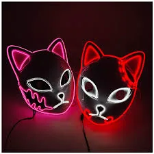 Luminous Line LED Cat Face Mask Set - Shop at LoveMi