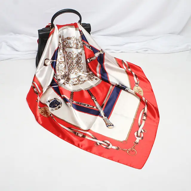 Digital Printed Square Silk Scarf - Shop at LoveMi
