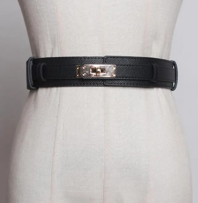 Women's Belt With Skirt Dress Girdle Decoration Simple And Versatile Black - Shop at LoveMi