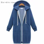 Blue White Zipper
