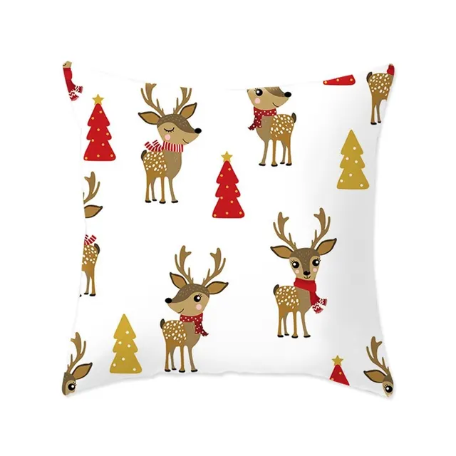 Modern New Polyester Pillowcase Lattice Deer Christmas Gift Without Pillow Core 18Style - Shop at LoveMi