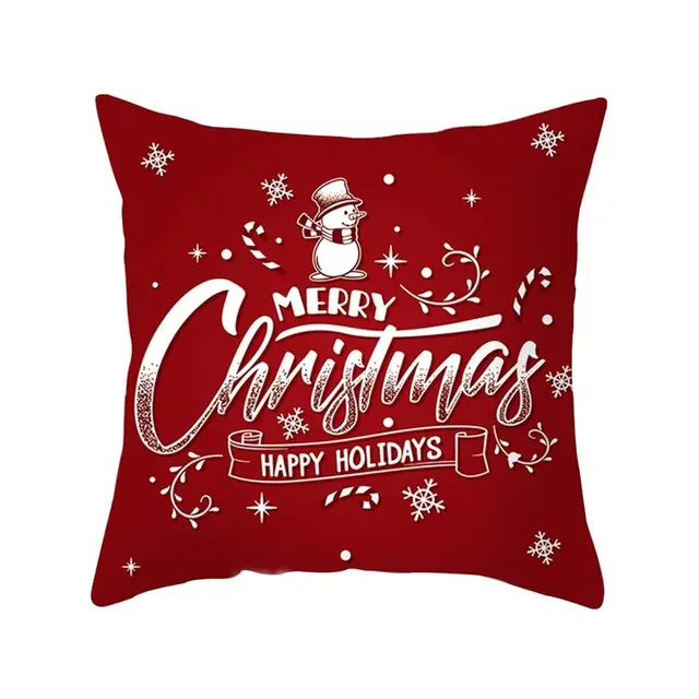 Modern New Polyester Pillowcase Lattice Deer Christmas Gift Without Pillow Core 35Style - Shop at LoveMi