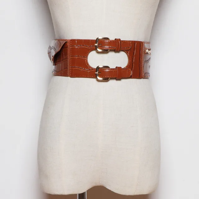 The Belt Pattern Is Thin And Wide, Fashion Collocation Dress Down Jacket Khaki - Shop at LoveMi