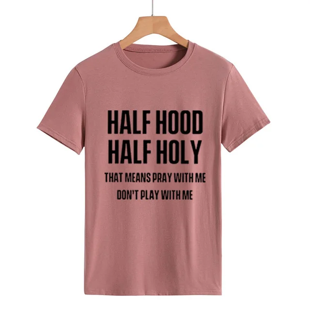 European And American English Alphabet Printing Loose Large Size Casual Short Sleeves Rose Gold - Shop at LoveMi