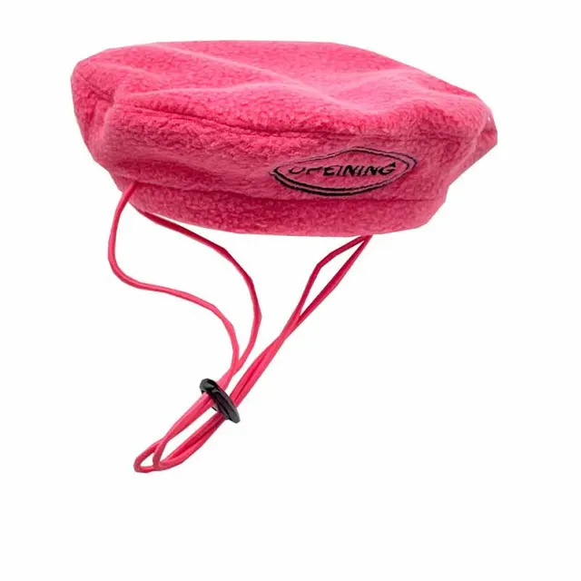 Pure Color Simple Pet Dog With Beret Rose Red - Shop at LoveMi