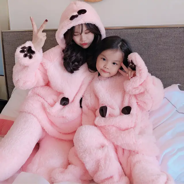 Thicken Boy's Coral Fleece Homewear Parent child Wear Winter Shrimp - Shop at LoveMi