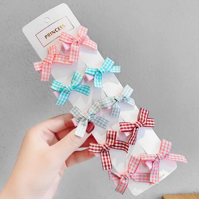 Baby Bow Childrens Bangs Headdress Broken Hair Clip Princess Hair Ornament A1 - Shop at LoveMi